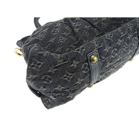 Louis Vuitton NeoCabby MM Noir Monogram Denim - Picture 4 of 12